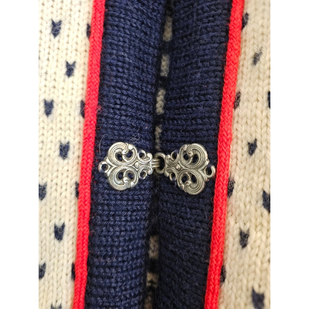 Vintage Bayard Zermatt By Dale of Noway Norwegian Nordic Cardigan Sweater Clasp‎ - Picture 2 of 7